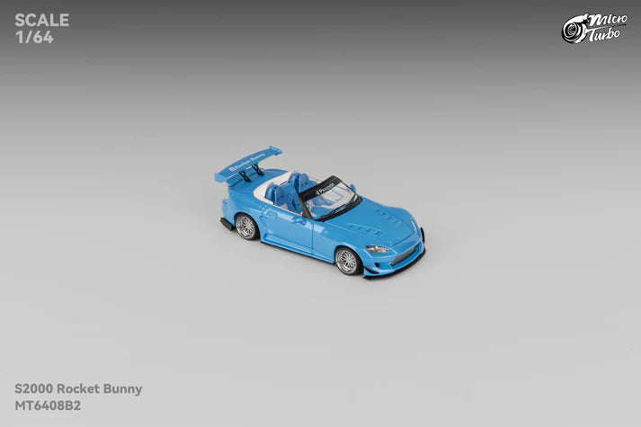 (Pre-Order) Micro Turbo - Rocket Bunny S2000, Metallic blue