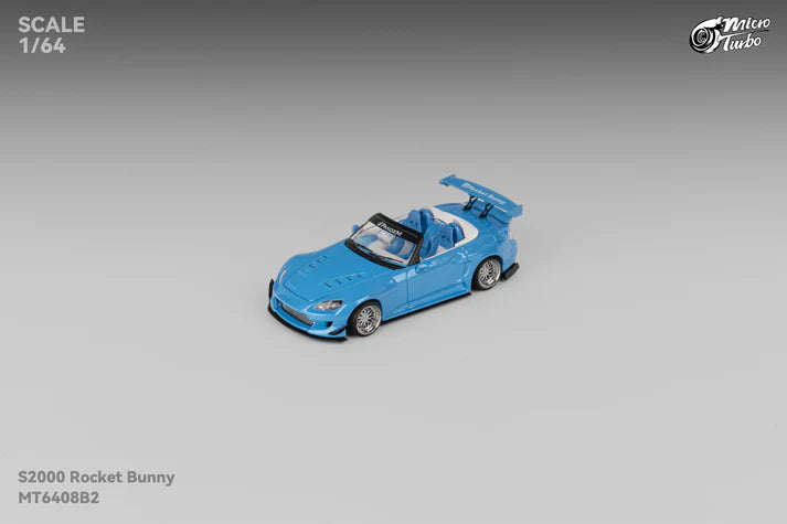 (Pre-Order) Micro Turbo - Rocket Bunny S2000, Metallic blue