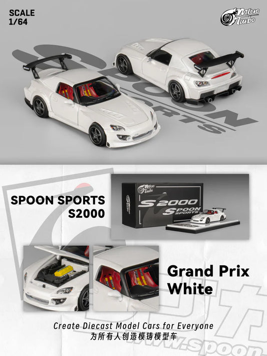 (Pre-Order) Micro Turbo - Spoon Sports S2000, Grand Prix white