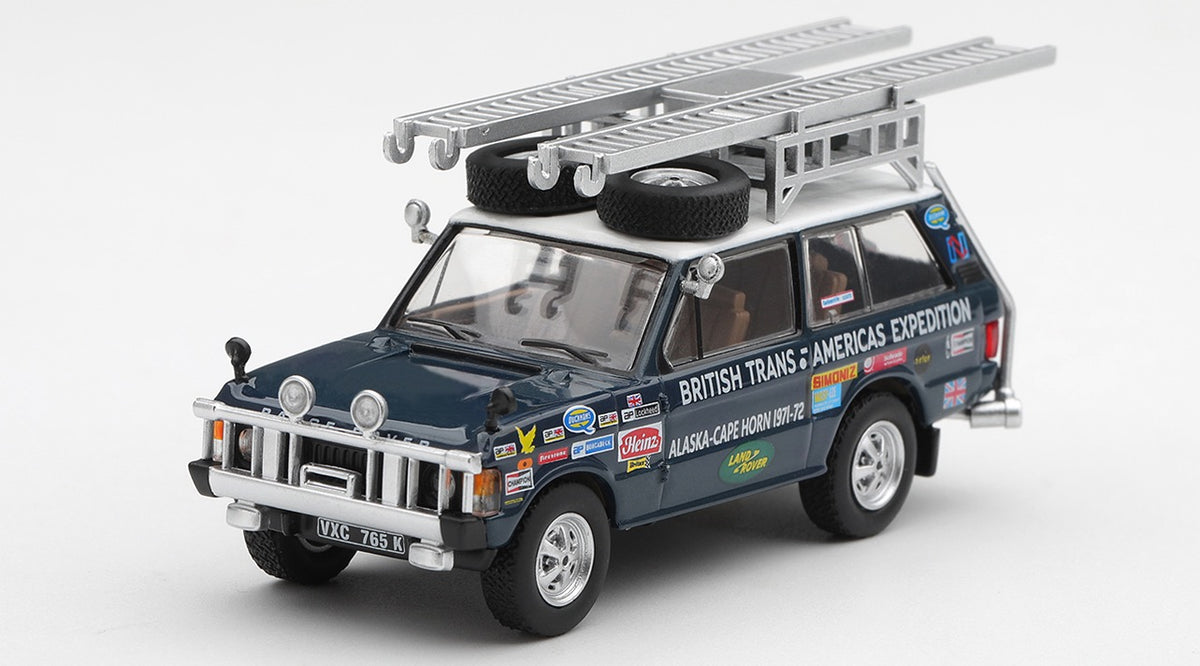 Mini GT 1971 Land Rover Range Rover British Trans-Americas Expedition.