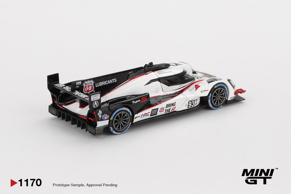 Mini GT 1:64 Acura ARX-06 GTP #93 Acura Meyer Shank Racing Daytona 24 Hours 2025. Back