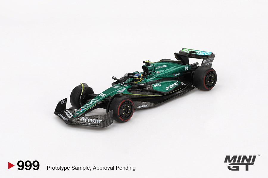 Mini GT - Aston Martin AMR24 #14 Fernando Alonso Bahrain GP 2024