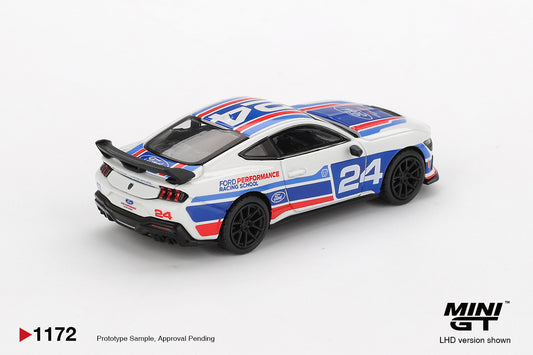 Mini GT 1:64 Ford Mustang Dark Horse #24 Ford Performance Racing School 2025. Back