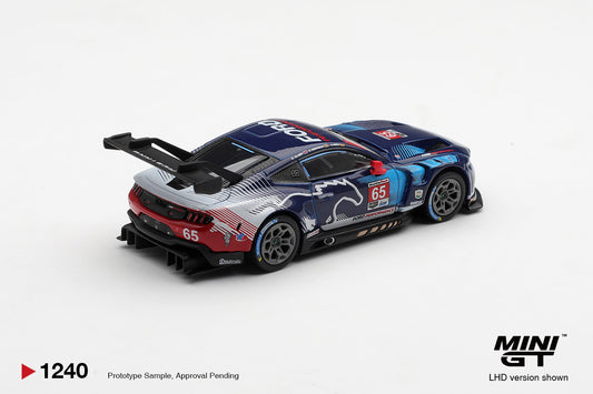 Mini GT Ford Mustang GT3 #65 Daytona 24h 2025 winner 1:64 diecast model. Back