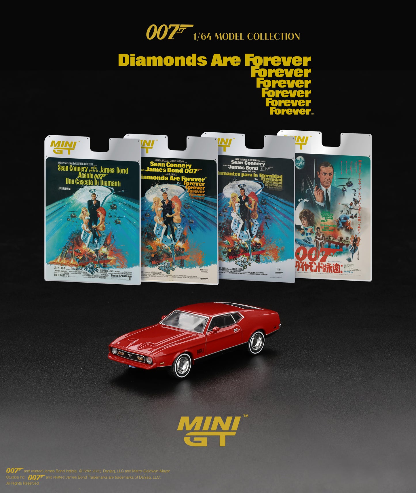 (Pre-Order) Mini GT - Ford Mustang Mach 1 - Diamonds Are Forever 1971