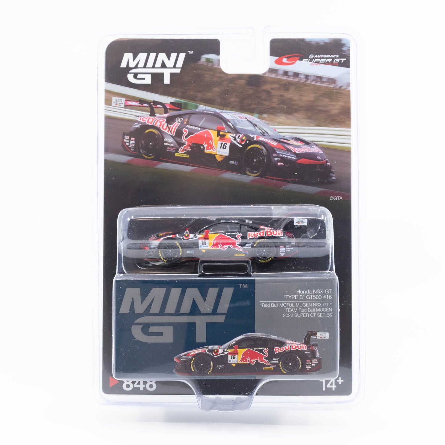 Mini GT - Honda NSX GT #16 Red Bull Motul Mugen Super GT Series 2022