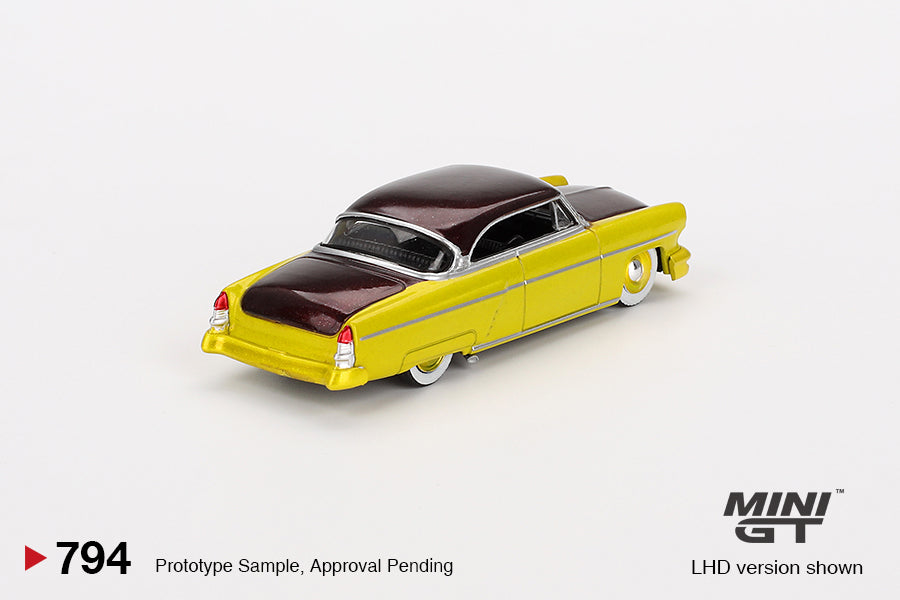 Mini GT - Lincoln Capri Hot Rod Lime Yellow 1954