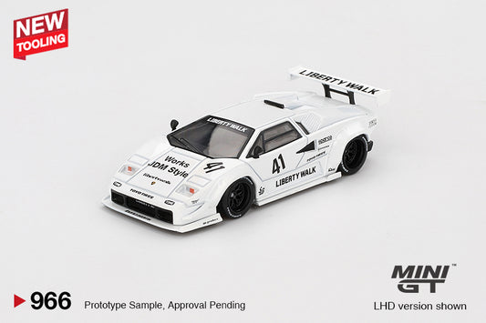 Mini GT - Lamborghini Countach LB-WORKS White Tokyo Auto Salon 2024