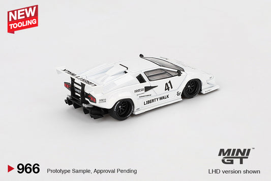 Mini GT - Lamborghini Countach LB-WORKS White Tokyo Auto Salon 2024