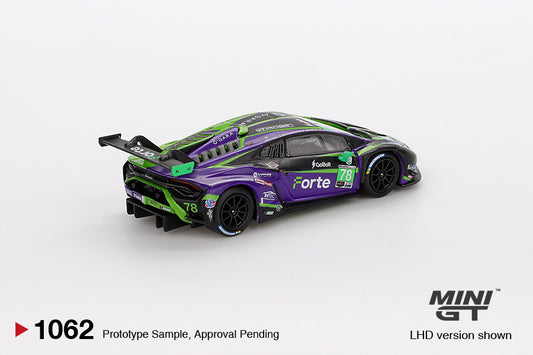 (Pre-Order) Mini GT - Lamborghini Huracan GT3 EVO2 #78 Forte Racing Daytona 24 Hrs 2024