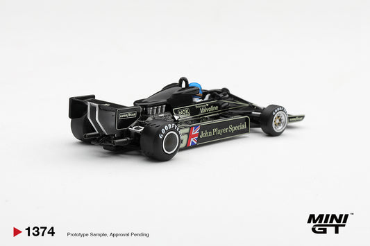 Mini GT Lotus 78 #6 Ronnie Peterson South African Grand Prix winner 1978 in 1:64 scale.