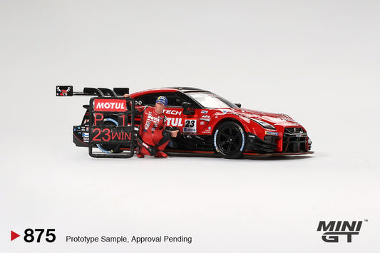 Mini GT - Nissan GT-R (R35) With Matsuda Figure #23 Motul Autech Suzuka Winner 2021