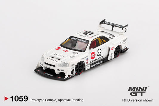 (Pre-Order) Mini GT - Nissan GTR (R34) Super Silhouette Athlete/Collet 2024