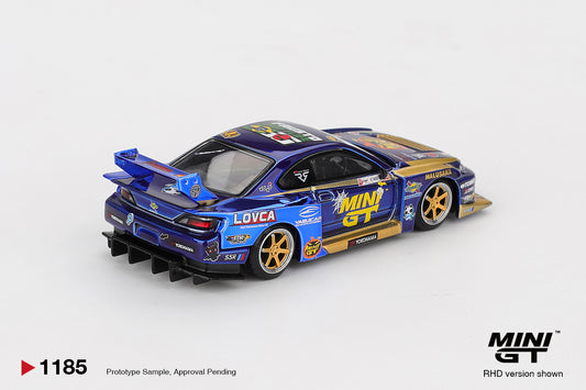 Mini GT 1:64 Nissan Silvia S15 LB-Super Silhouette #555 Liberty Walk Formula Drift 2025. Back