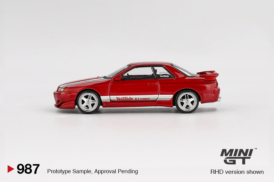 (Pre-Order) Mini GT - Nissan Skyline GT-R (R32) VeilSide Combat C-I Gem Red