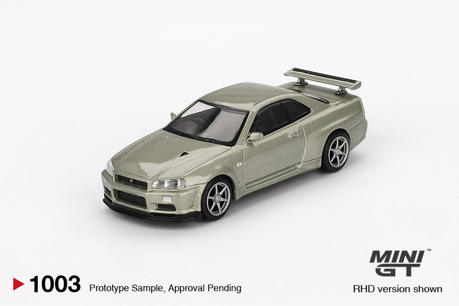(Pre-Order) Mini GT - Nissan Skyline GT-R (R34) V Spec II Nür Millenium Jade 2002