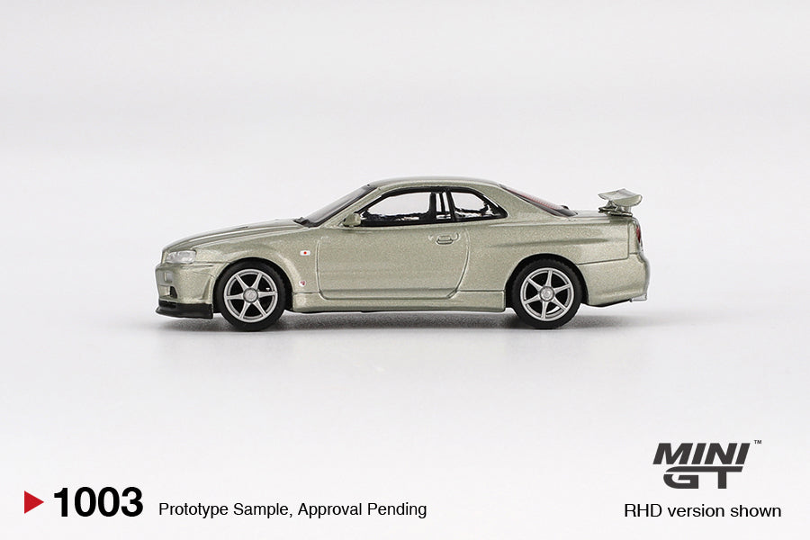 (Pre-Order) Mini GT - Nissan Skyline GT-R (R34) V Spec II Nür Millenium Jade 2002