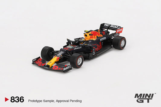 Mini GT - RedBull Racing RB16B #11 Sergio Pérez Azerbaijan Grand Prix Winner 2021