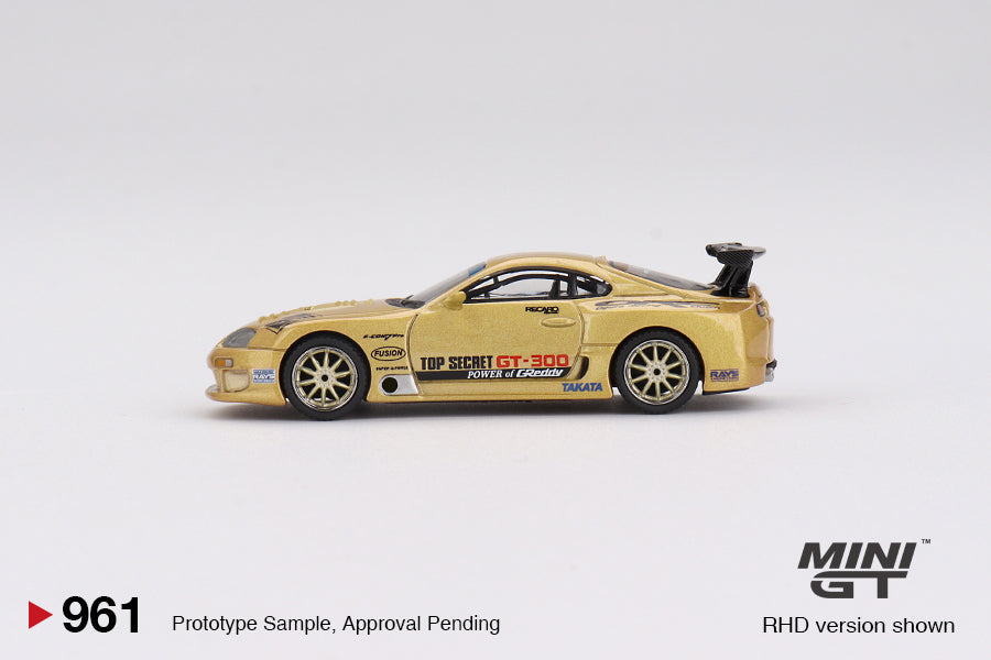 Mini GT - Toyota Supra MK4 (A80) Top Secret GT-300 Top Secret Gold 2023