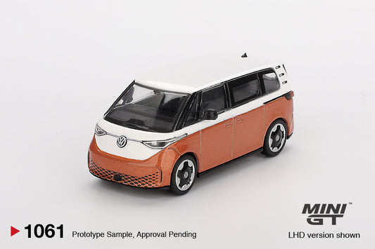 (Pre-Order) Mini GT - Volkswagen ID.Buzz Caravelle Candy White / Energetic Orange 2024