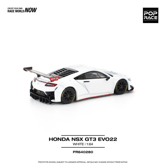 (Pre-Order) POP Race - Honda NSK GT3 EVO22 White