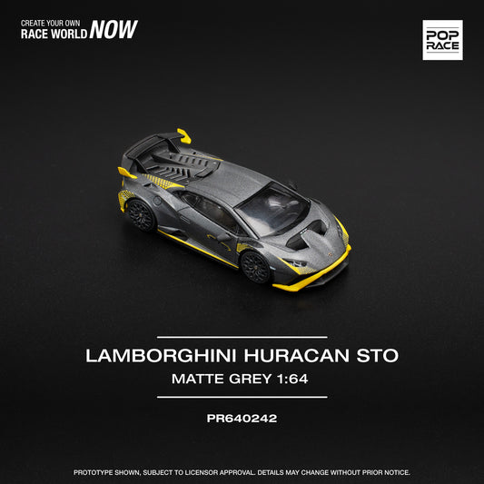 (Pre-Order) POP Race - Lamborghini Huracan STO Matte Grey