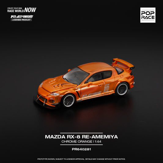 (Pre-Order) POP Race - Mazda RX-8 Re-Amemiya Chrome Orange
