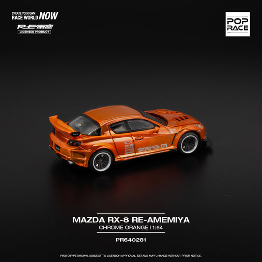(Pre-Order) POP Race - Mazda RX-8 Re-Amemiya Chrome Orange