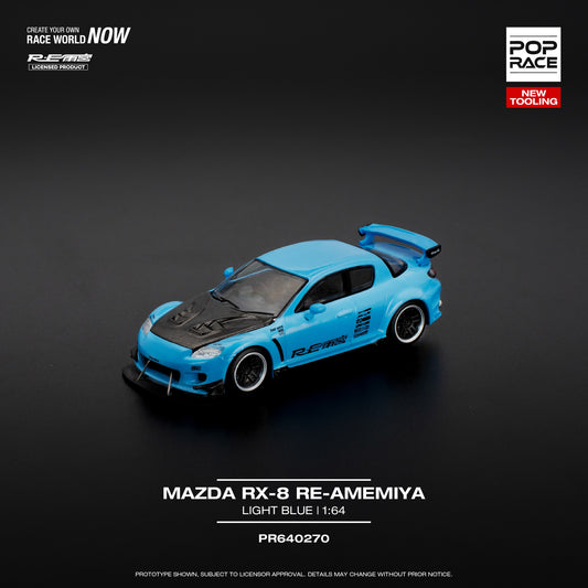 (Pre-Order) POP Race - Mazda RX-8 Re-Amemiya Light Blue