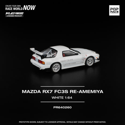 (Pre-Order) POP Race - Mazda RX7 FC3S Re-Amemiya White