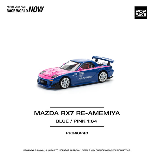 POP Race - Mazda RX7 Re-Amemiya Blue / Pink