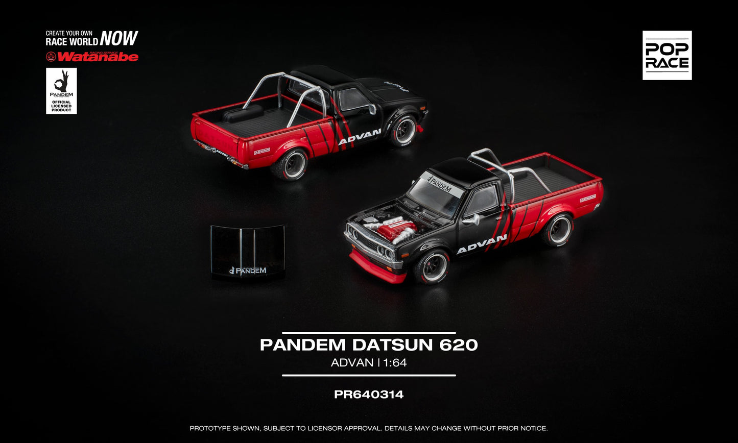 POP Race Pandem Datsun 620 ADVAN livery diecast model 1:64