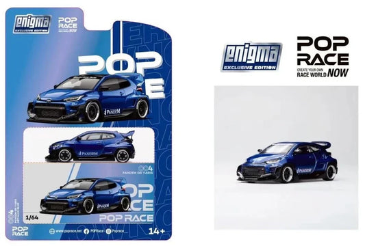 (Pre-Order) POP Race - Pandem GR Yaris Metallic Blue *Enigma Exclusive*