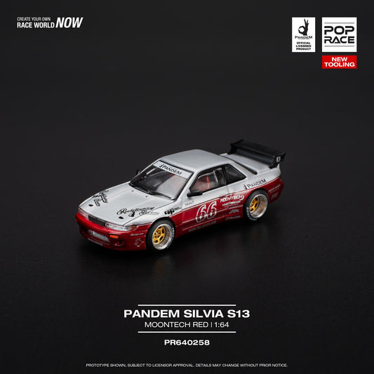 (Pre-Order) POP Race - Pandem Silvia S13 Moontech Red