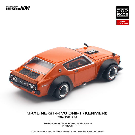 POP Race - Skyline GT-R V8 Drift (Kenmeri) Orange