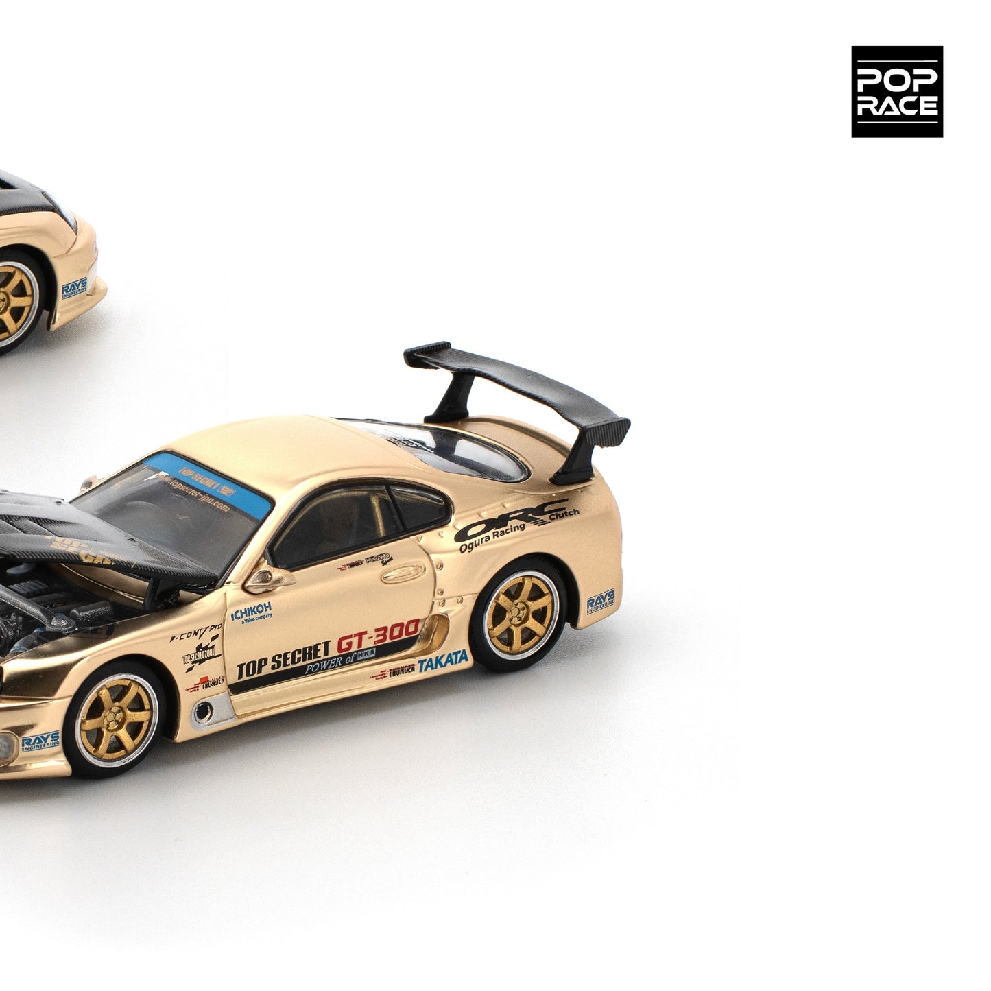 (Pre-Order) POP Race - Top Secret GT300 Supra Chrome Gold