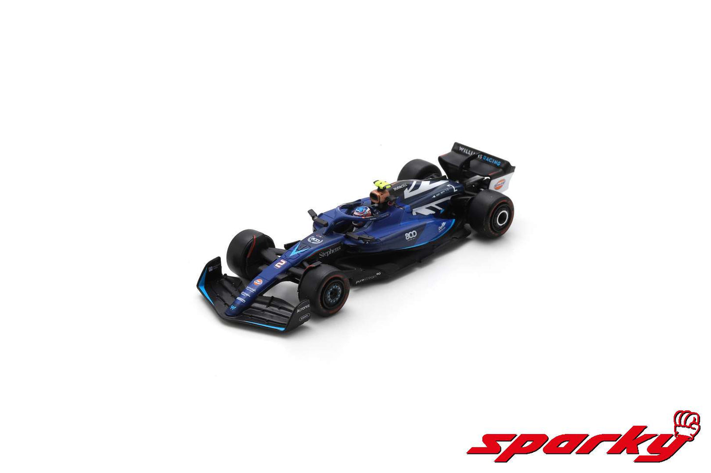 Sparky - Williams F1 FW45 No.2 Williams Racing British GP - Williams 800th GP Logan Sargeant