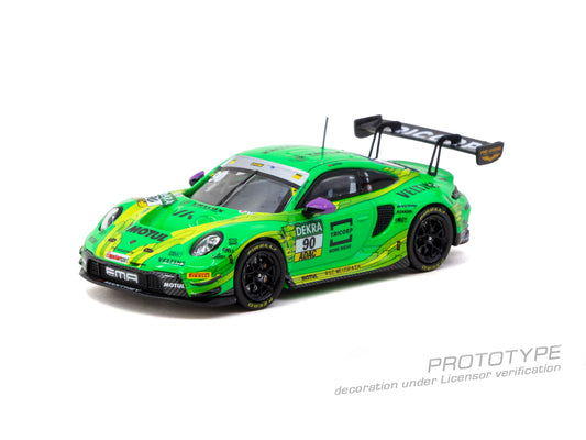 Tarmac Works Hobby64 Porsche 911 992 GT3 R Ayhancan Güven DTM Champion.