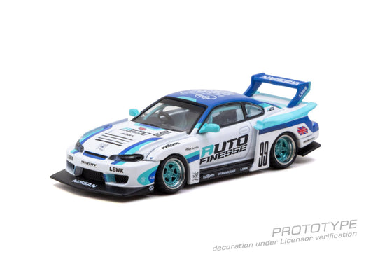 Tarmac Works Nissan Silvia S15 LB Super Silhouette Auto Finesse from the Hobby64 collection.