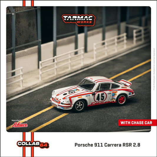 (Pre-Order) Tarmac Works - 1973 Porsche 911 Carrera RSR 2.8 24h Le Mans #45 Winner