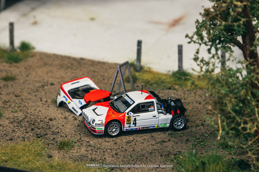 (Pre-Order) Tarmac Works - 1986 Ford RS200 #4 Antonio Zanini/Josep Autet Rallye Catalunya