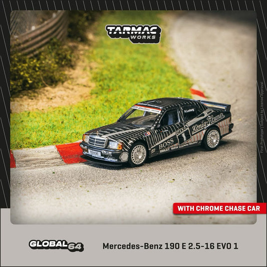 (Pre-Order) Tarmac Works - Mercedes-Benz 190 E 2.5-16 EVO 1 #1 Klaus Ludwig, DTM 1989