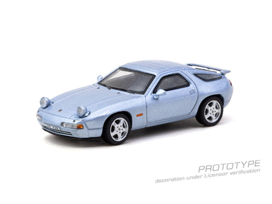 Tarmac Works Porsche 928 GTS blue metallic 1992 1:64 diecast