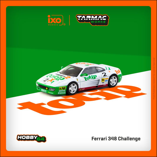 (Pre-Order) Tarmac Works - 1993 Ferrari 348 Challenge #2 Paolo Cutrera