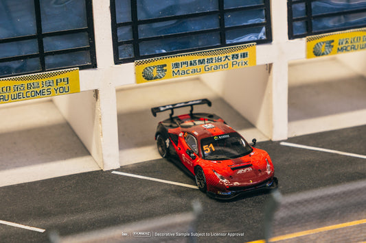 (Pre-Order) Tarmac Works - 2022 Ferrari 488 GT3 #51 Chen Weian, Macau GT Cup 2022 Harmony Racing