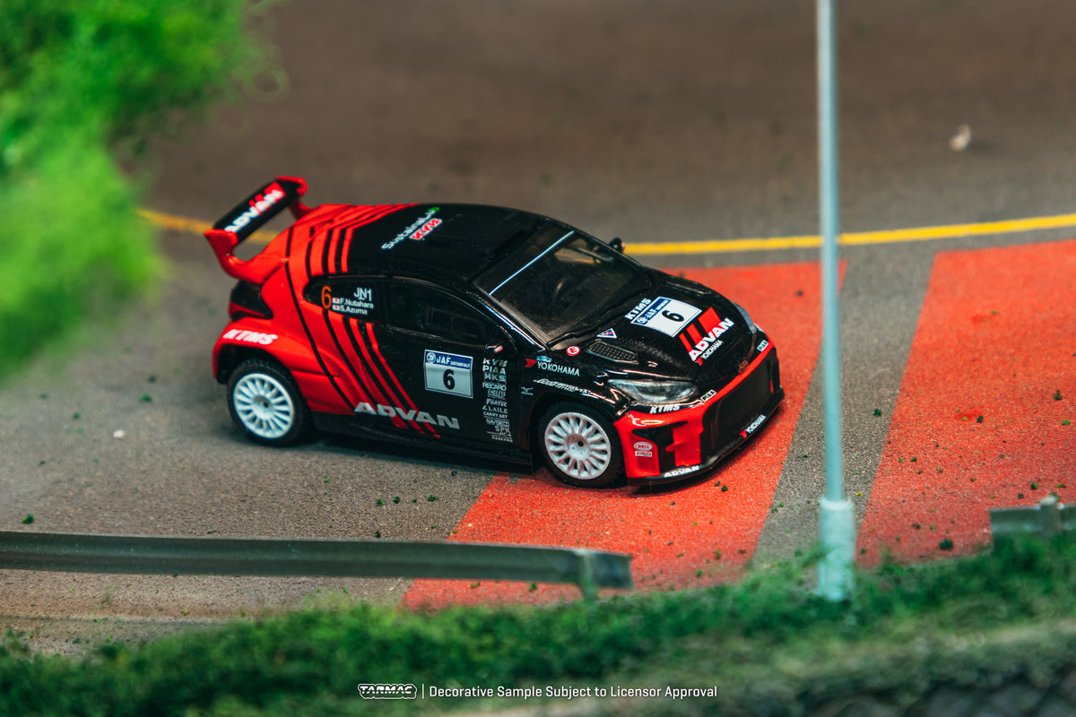 Tarmac Works Hobby64 Toyota GR Yaris Rally1 Hybrid number 6 Fumio Nutahara Japanese Rally Championship 2024