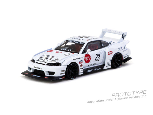 Tarmac Works 1:64 Nissan Silvia S15 LB Super Silhouette 2025 Liberty Walk drift car new tooling diecast model