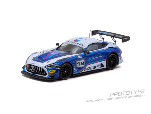 Tarmac Works Hobby64 Mercedes-AMG GT3 number 18 Kevin Tse British GT Championship 2026 in 1:64 scale