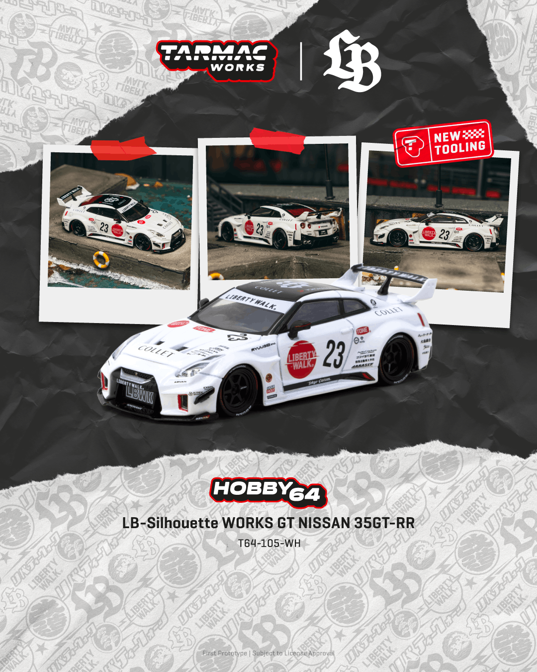 Pre-Order) Tarmac Works - 2026 Nissan GT-R (R35) LB-Silhouette