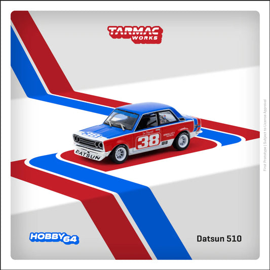 (Pre-Order) Tarmac Works - Datsun 510 #38 Jim Fitzgerald SCCA National Championship 1973